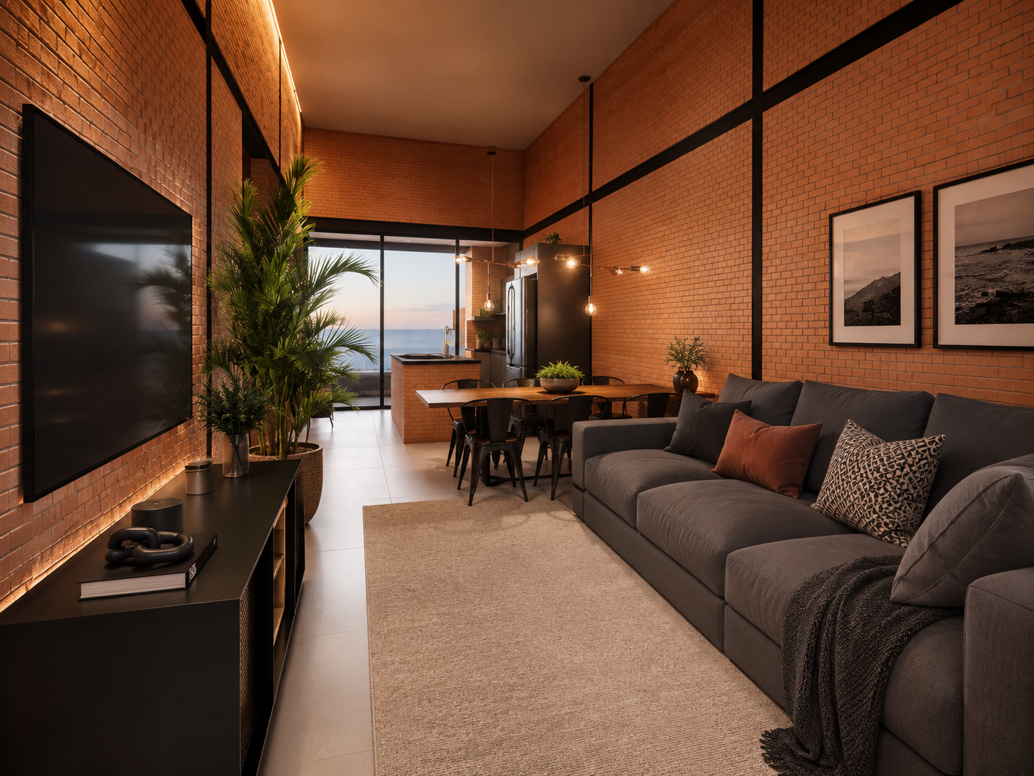 Fachada renderizada da residência